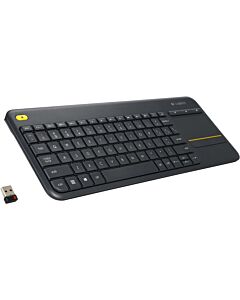 Logitech K400 Plus Wireless Touch Keyboard with Built-In Touchpad for Internet-Connected TVs